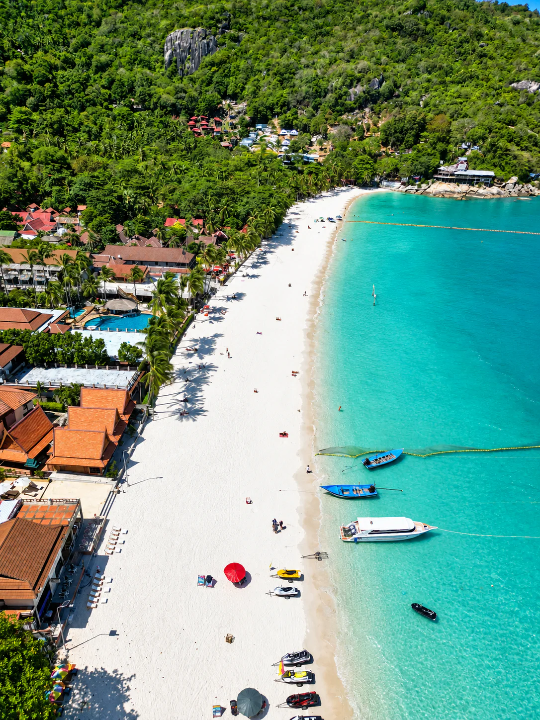 منظر جوي لشاطئ Koh Phangan